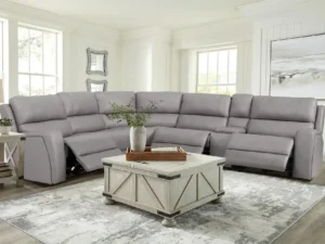 Velari 70815M Reclining Sectional in Grey