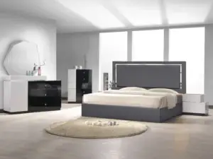 Velari Monet Charcoal Bed