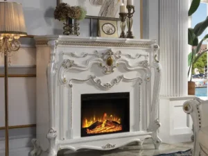 Velari Grand Antique Pearl Fireplace Mantel