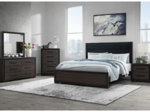 Velari Amelia Brown King Bed Group