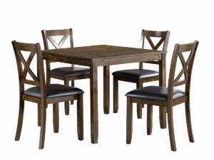 Velari Modern 4-Piece Square Wooden Dining Set