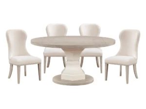 Velari's Homelegance 5-Piece Round Pedestal Dining Set